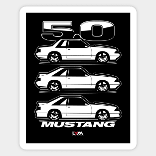 Foxbody 5.0 Ford Mustang Sides Magnet